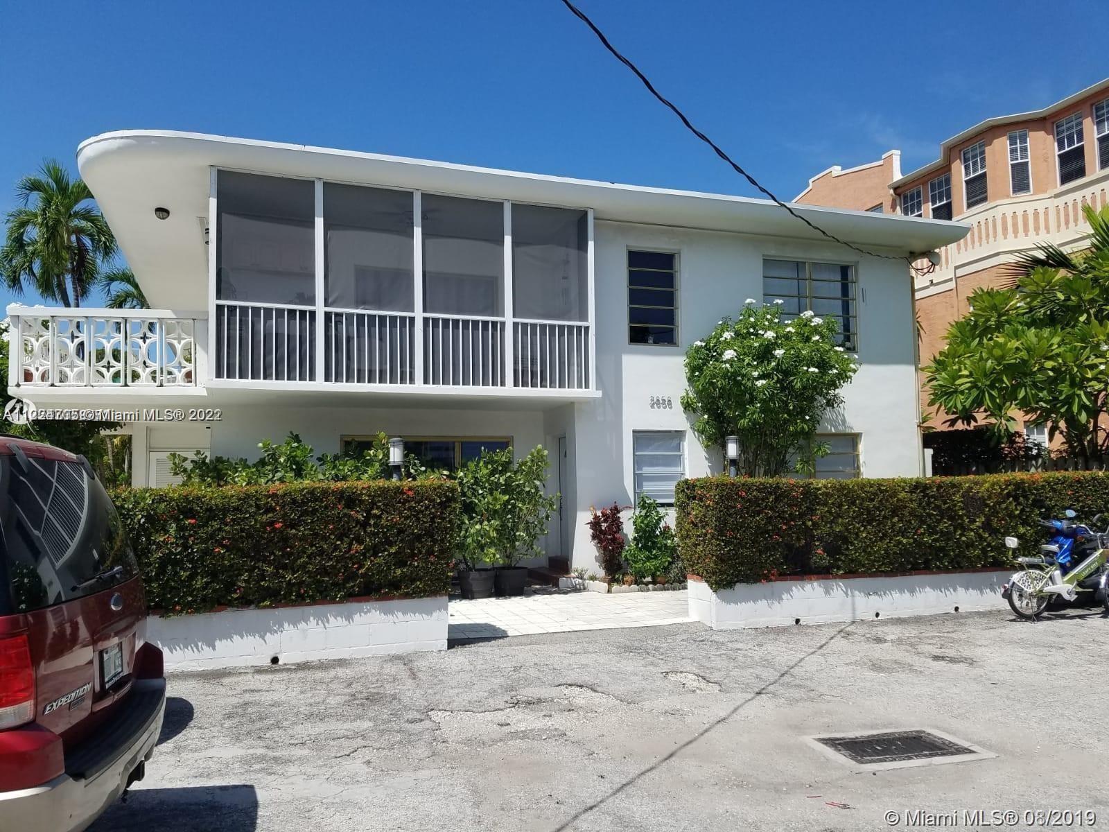3 BEDROOM 2 BATH 1124 SQ FT HIDDEN GEM FOR SALE ON MIAMI BEACH'S MOST CHARMING STREET, PINTREE DR. D