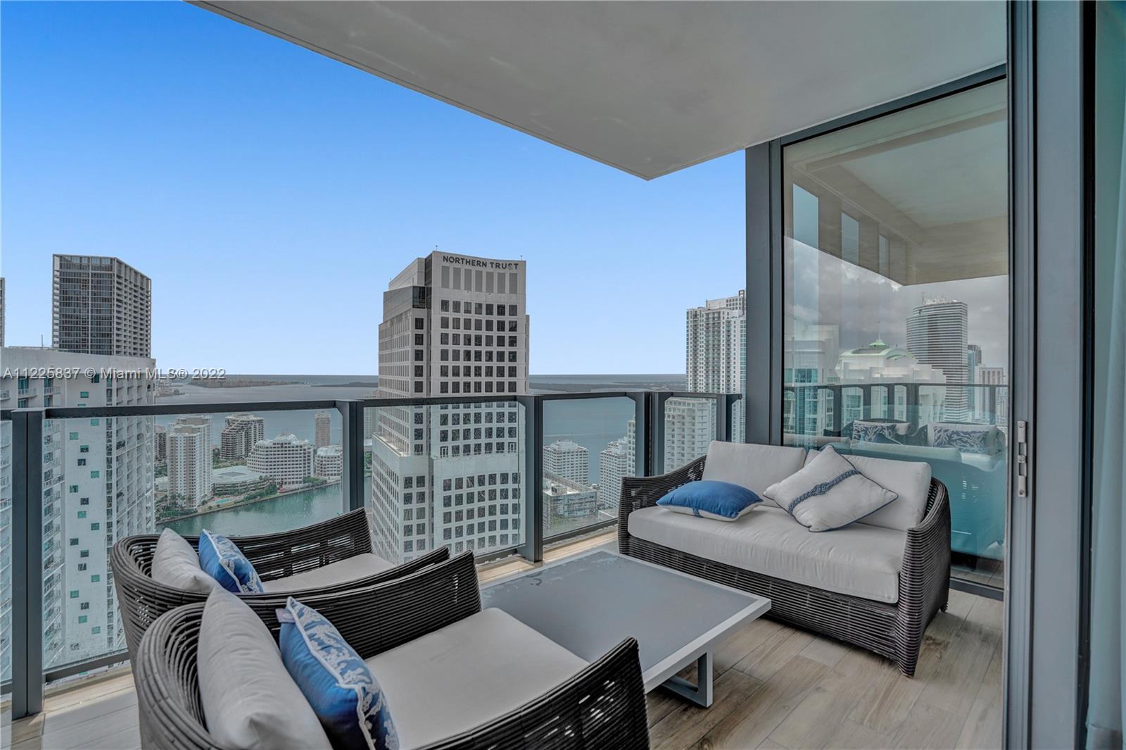 Tower Suite on the 37th floor at Reach, Brickell City Center. This upgraded 3 Bed plus Staff Room an