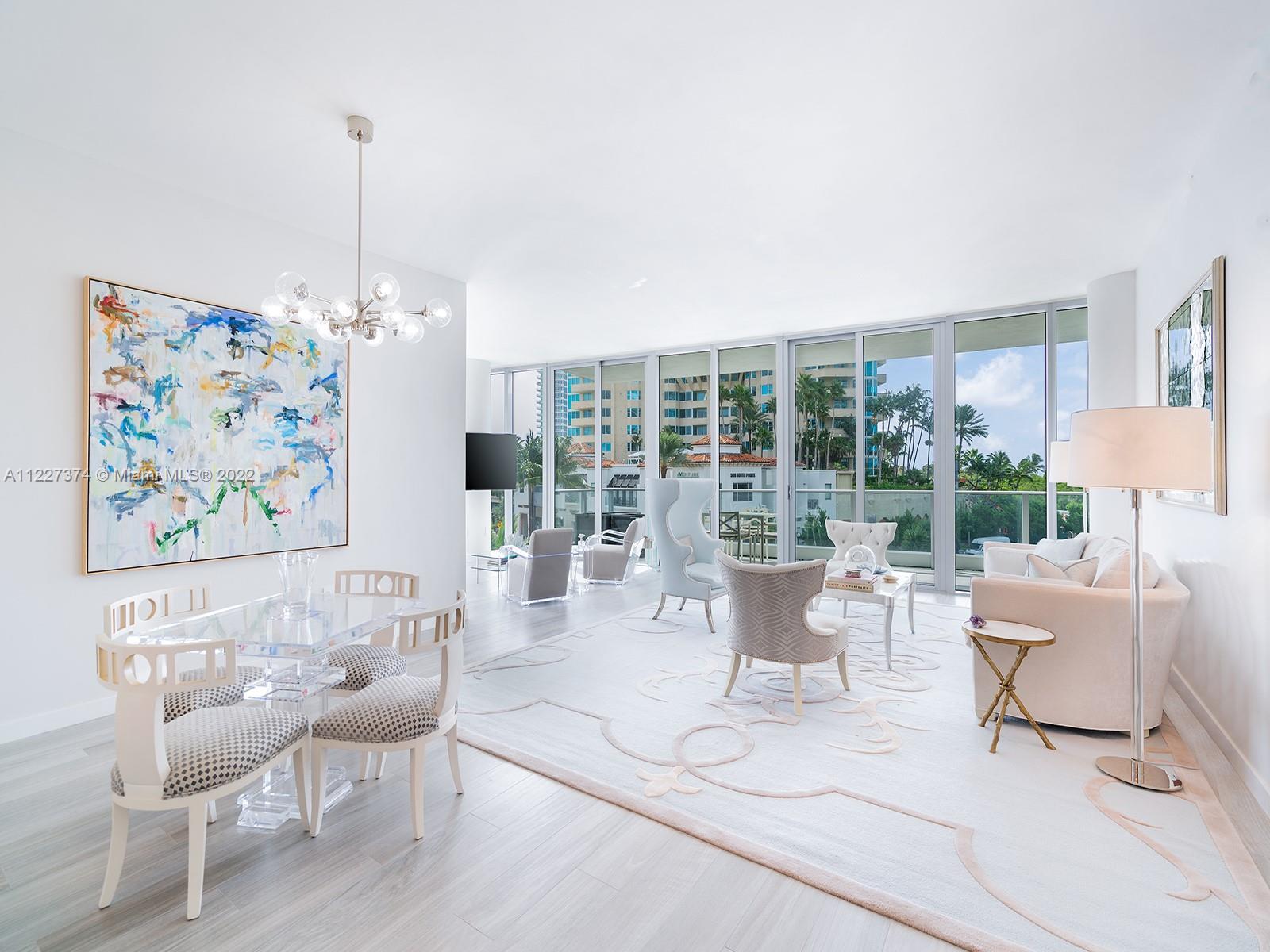 This spacious corner residence in the recently completed Marea South Beach offers spectacular views 