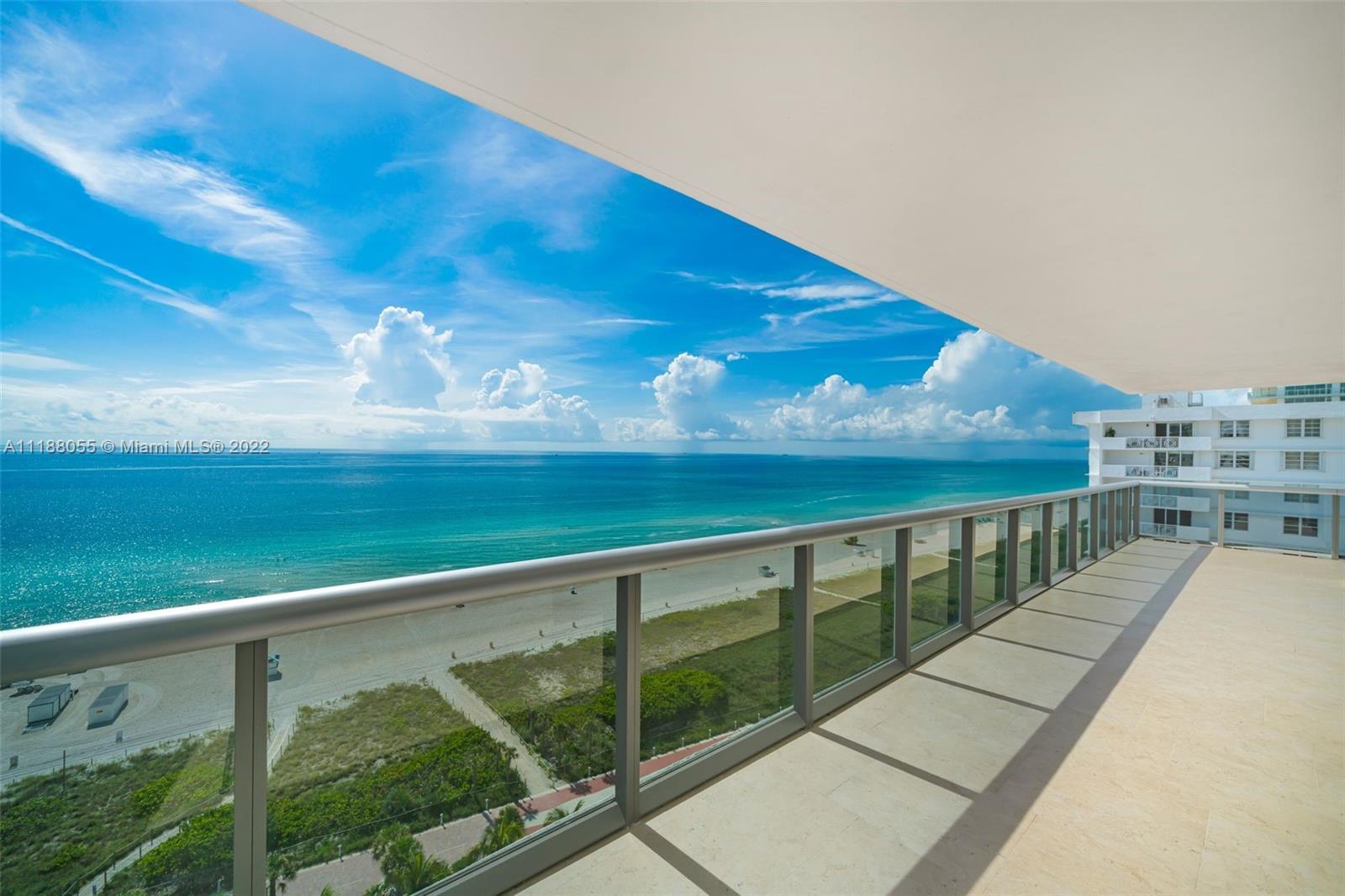 This renovated 3 bed/3.5 bath corner unit offers floor-to-ceiling wrap glass perfectly framing ocean