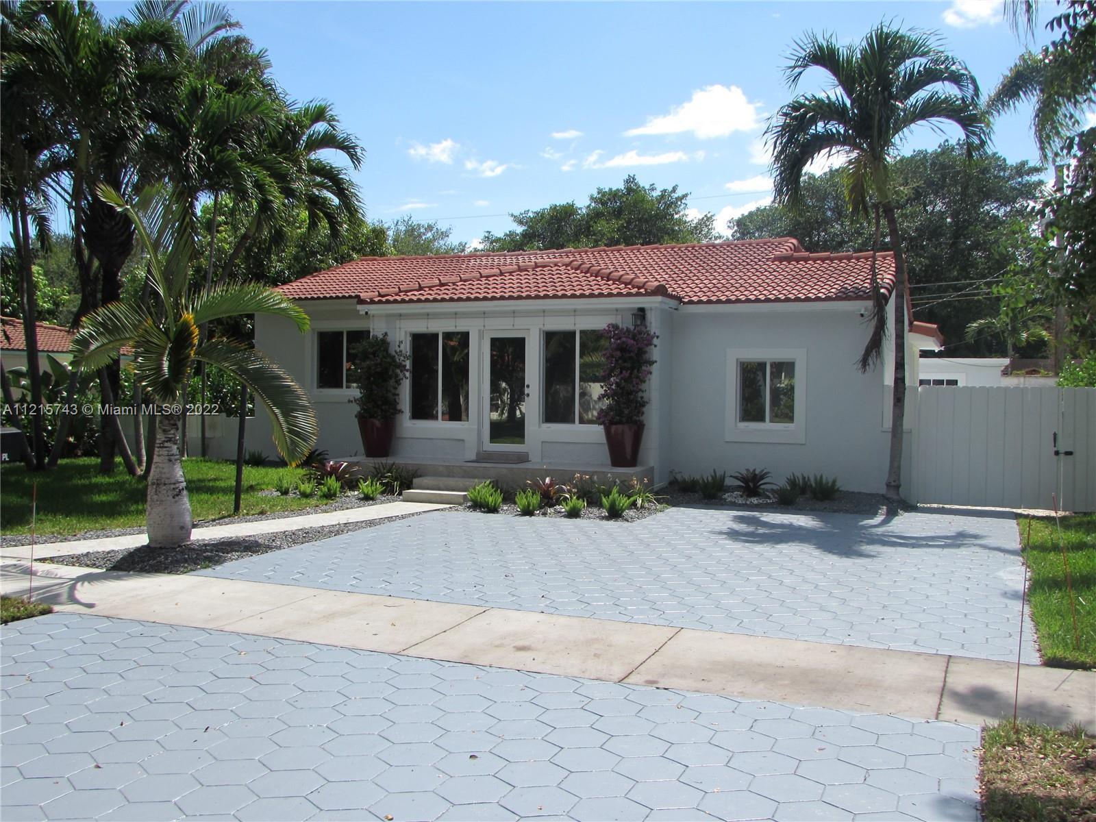 Fully renovated single family home in Miami Shores. This four bedrooom and three and a half bathroom