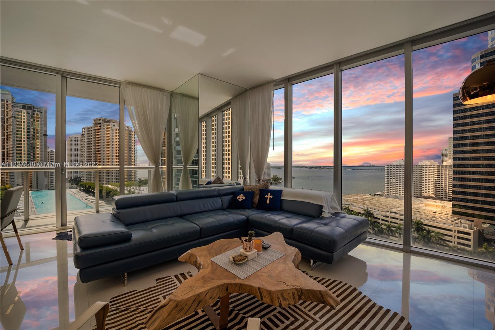 The only available 2-bedroom in the most sought-after "10-line" at The "W" ICON Brickell! This breat