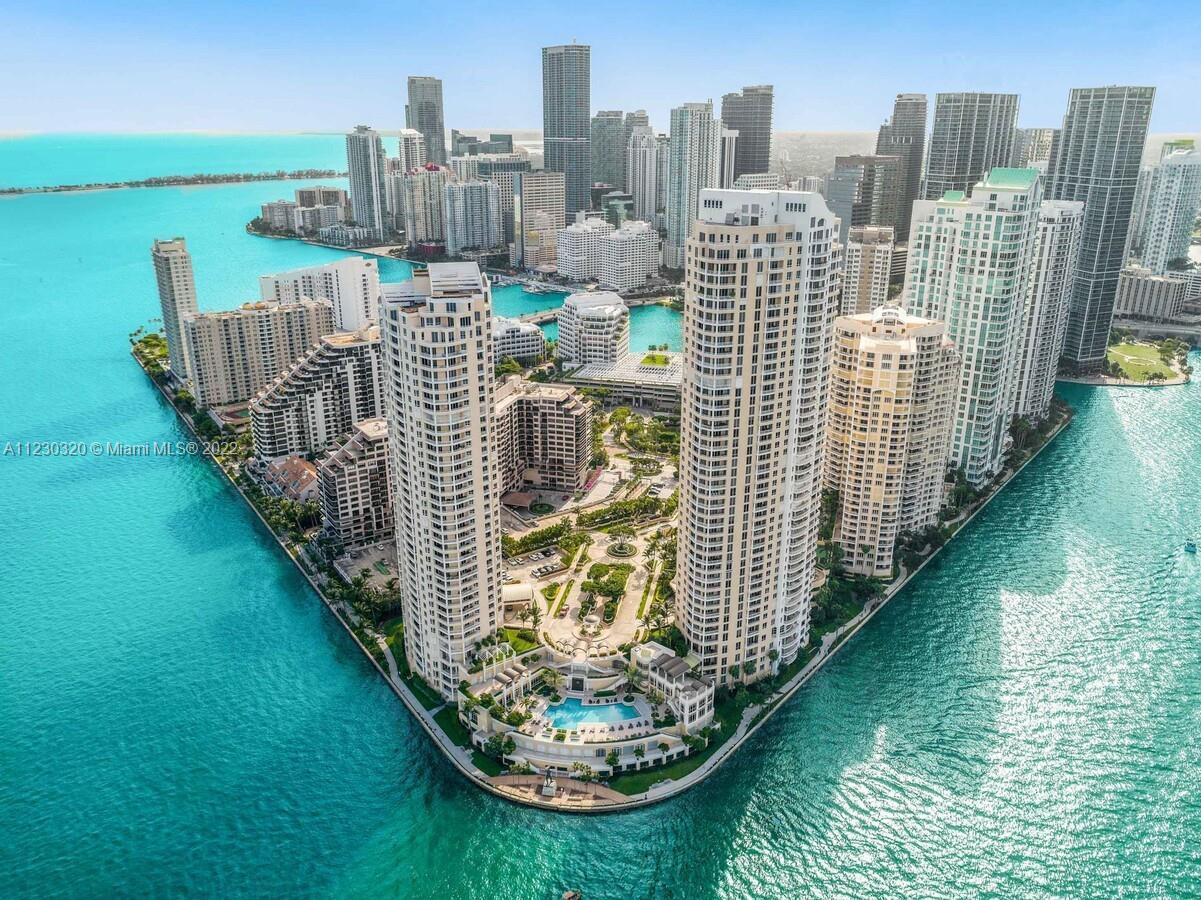 Miami’s Exclusive Island of Brickell Key, home to the 5-star Mandarin Oriental Resort, one of Miami’