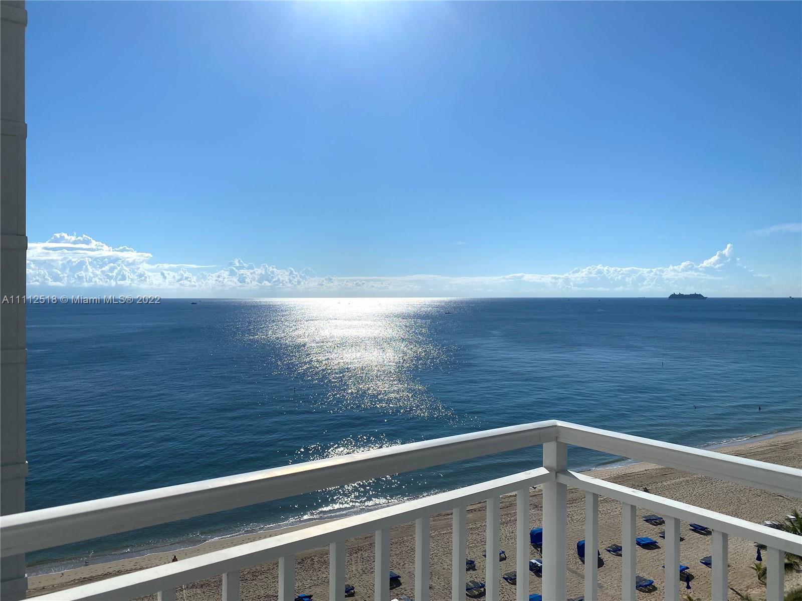 Amazing South view !!! On 10 floor !!! On Galt Ocean dr- building have hallways and lobby full remod