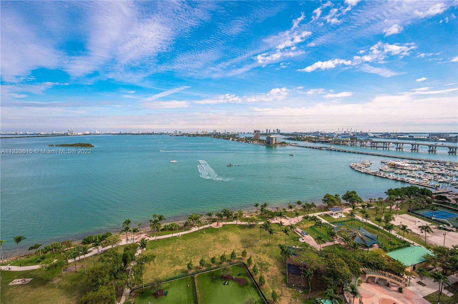 Most desirable and rarely available, 2 bed 2 bath with amazing unobstructed views of Biscayne Bay fr