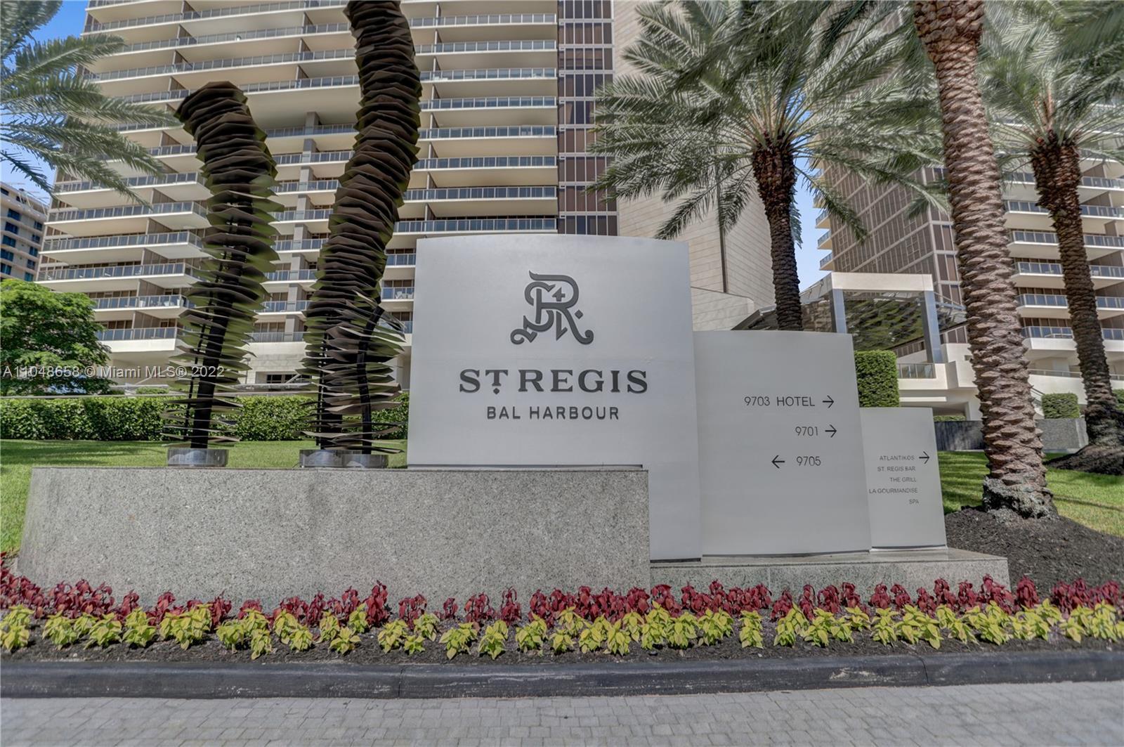 Elegant beachfront life at St. Regis 705 North Tower offers a great view of the city skyline. Large 