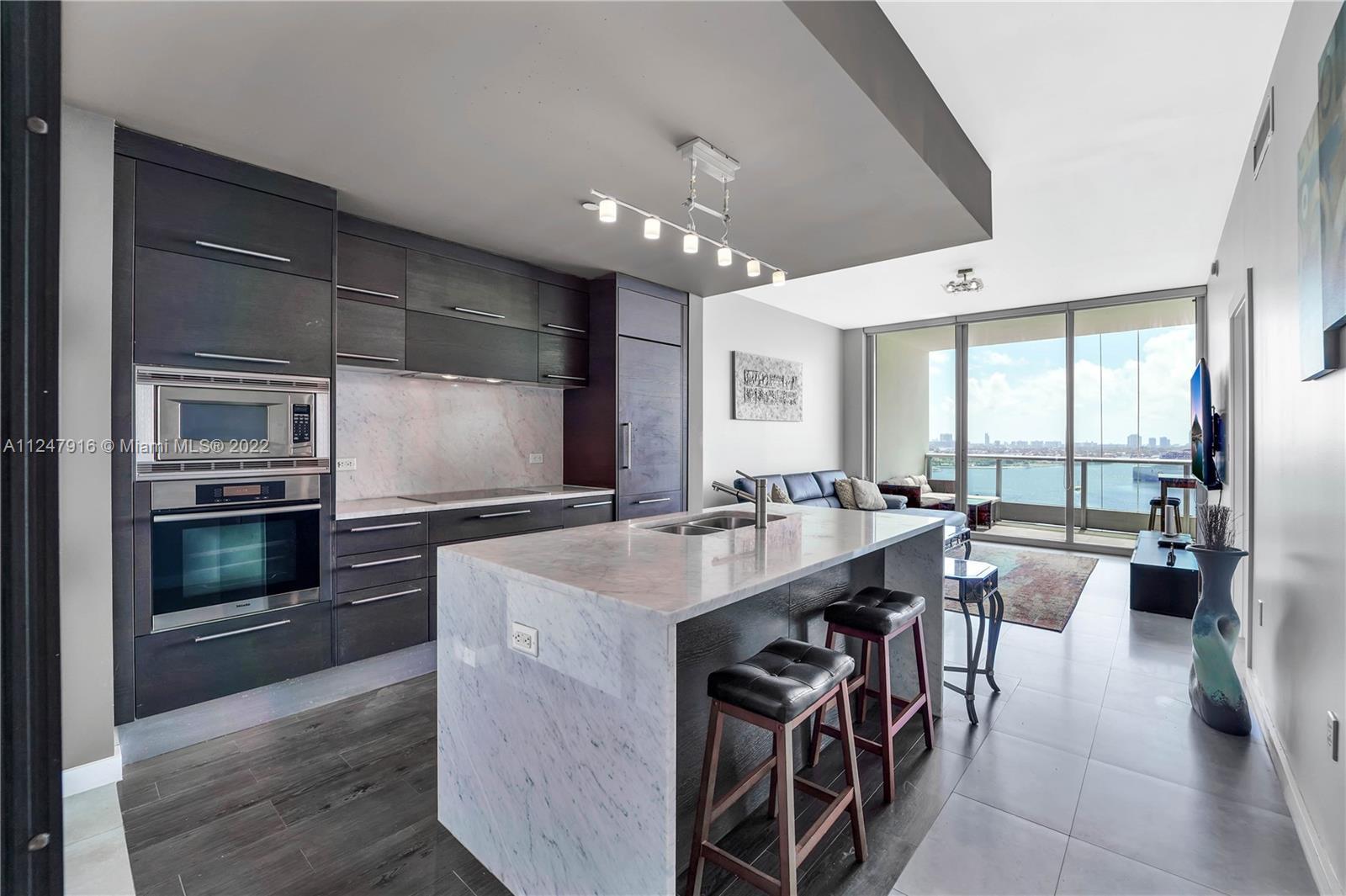 Enjoy Unobstructed views of Biscayne Bay, City Views, Miami Beach, Arena and Breathtaking Sunrises &