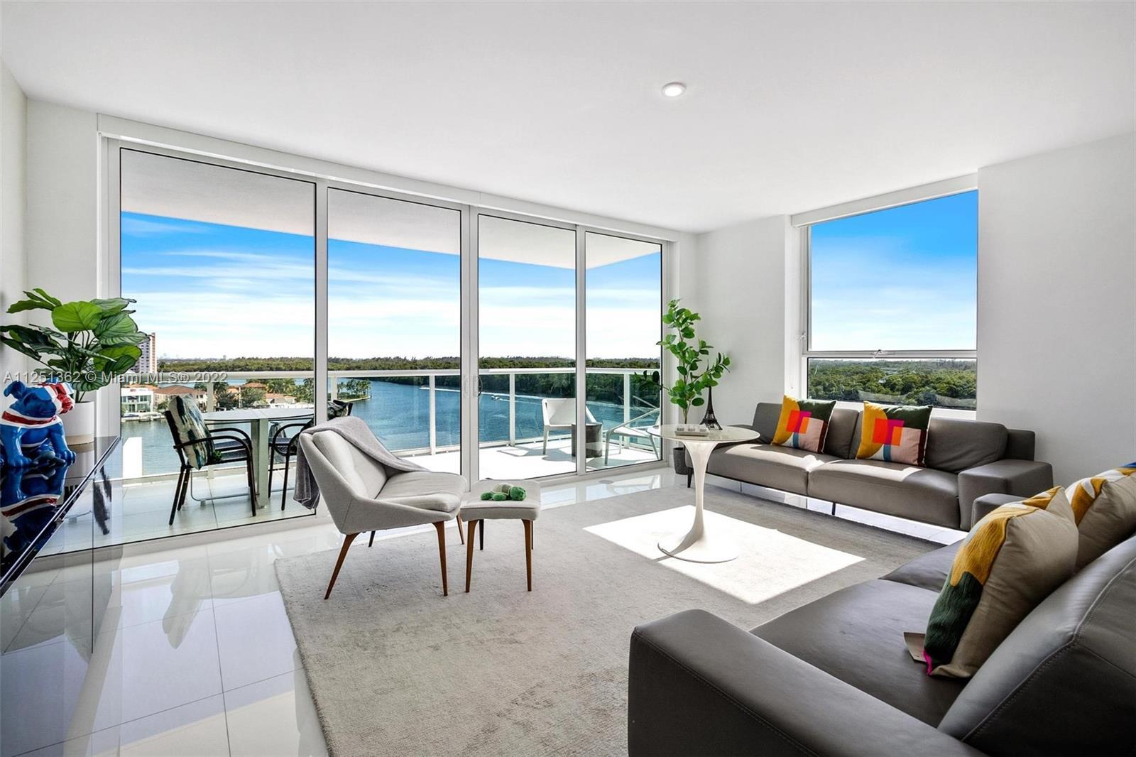 Stunning Intracoastal views from this South-east & flow-through Corner Unit. Best line in the buildi