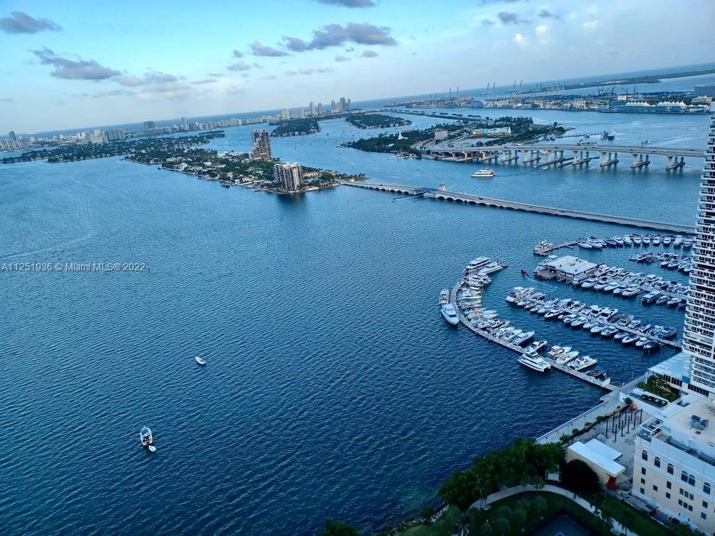 Take a deep breath...180 degree spectacular view overlooking Biscayne Bay. Panoramic floor-to-ceilin