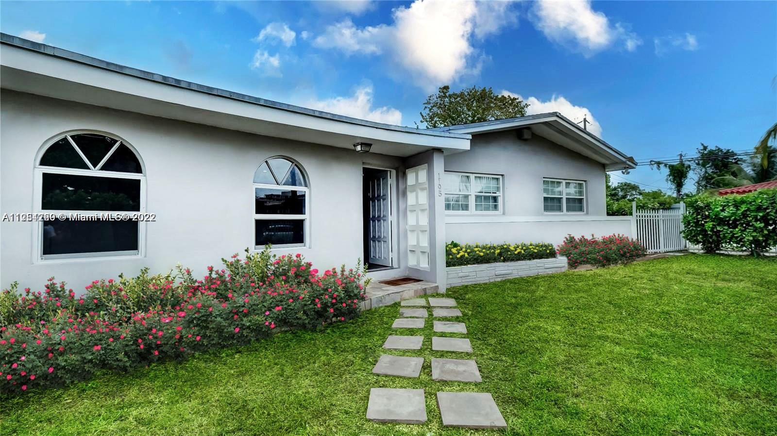 Corner Single-Family House, in a quiet residential area, close distance from Miami Shores Country Cl