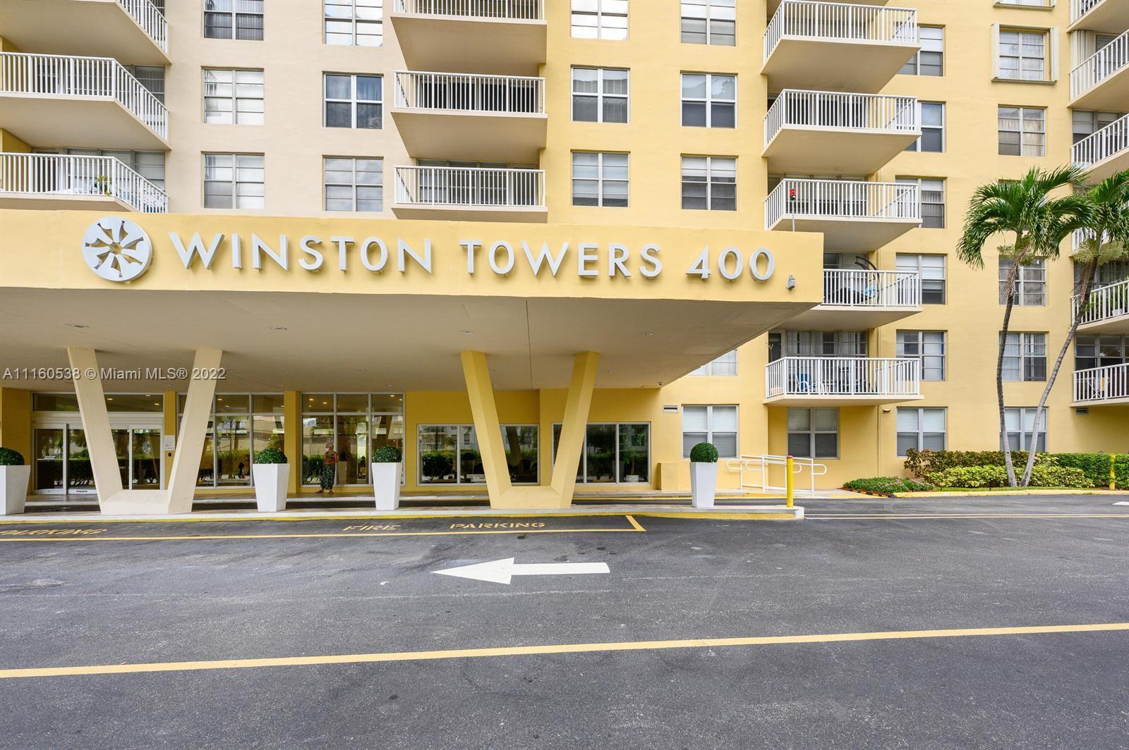 *****Winston Towers 400, huge corner 2/2 converted to 3 bedrooms with a wrap around balcony and dire