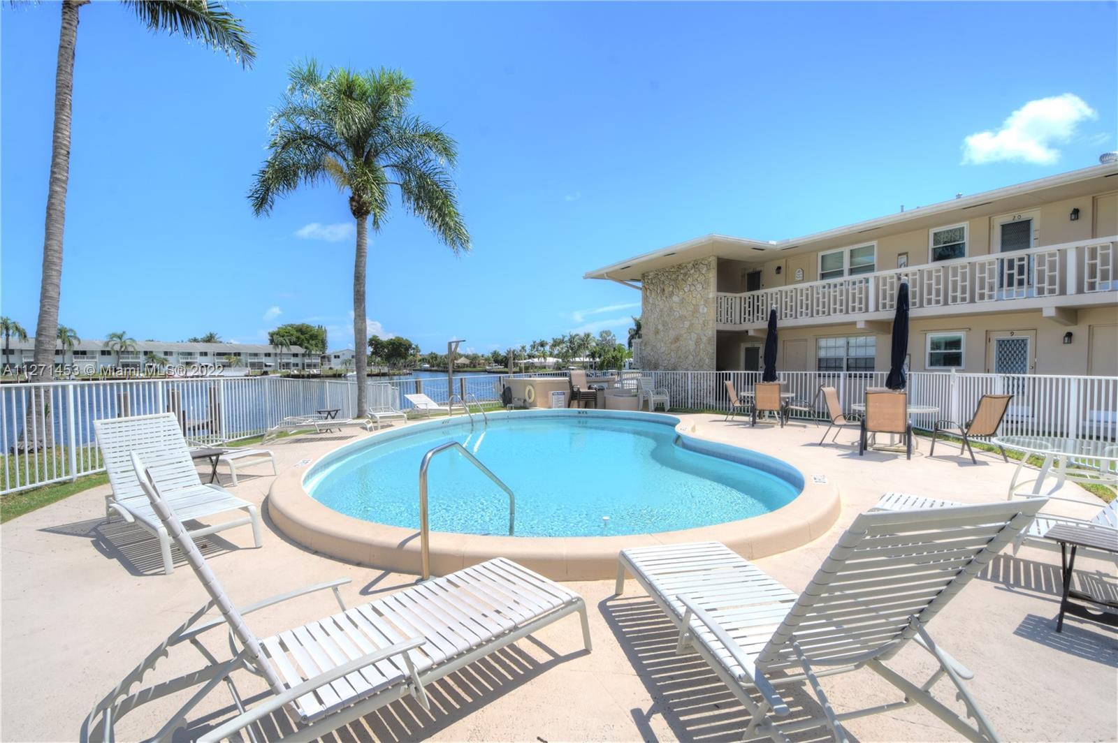 The best buy in East Pompano Beach.  On a gorgeous canal, this 2/2  co-op is move-in ready!  It has 