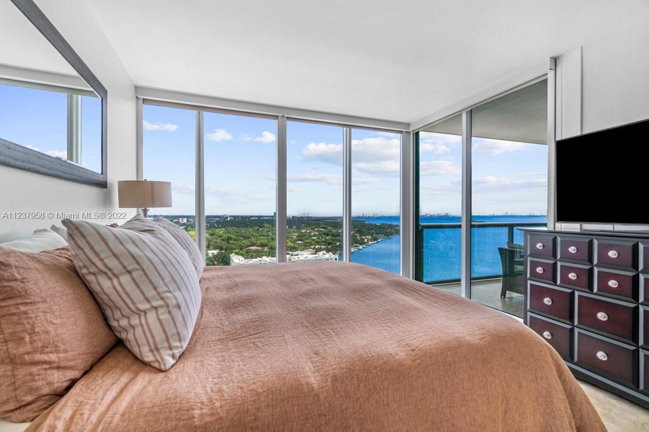 This 2 bed 2.5 bath unit has water views from every angle of the apartment, not only is it beautiful