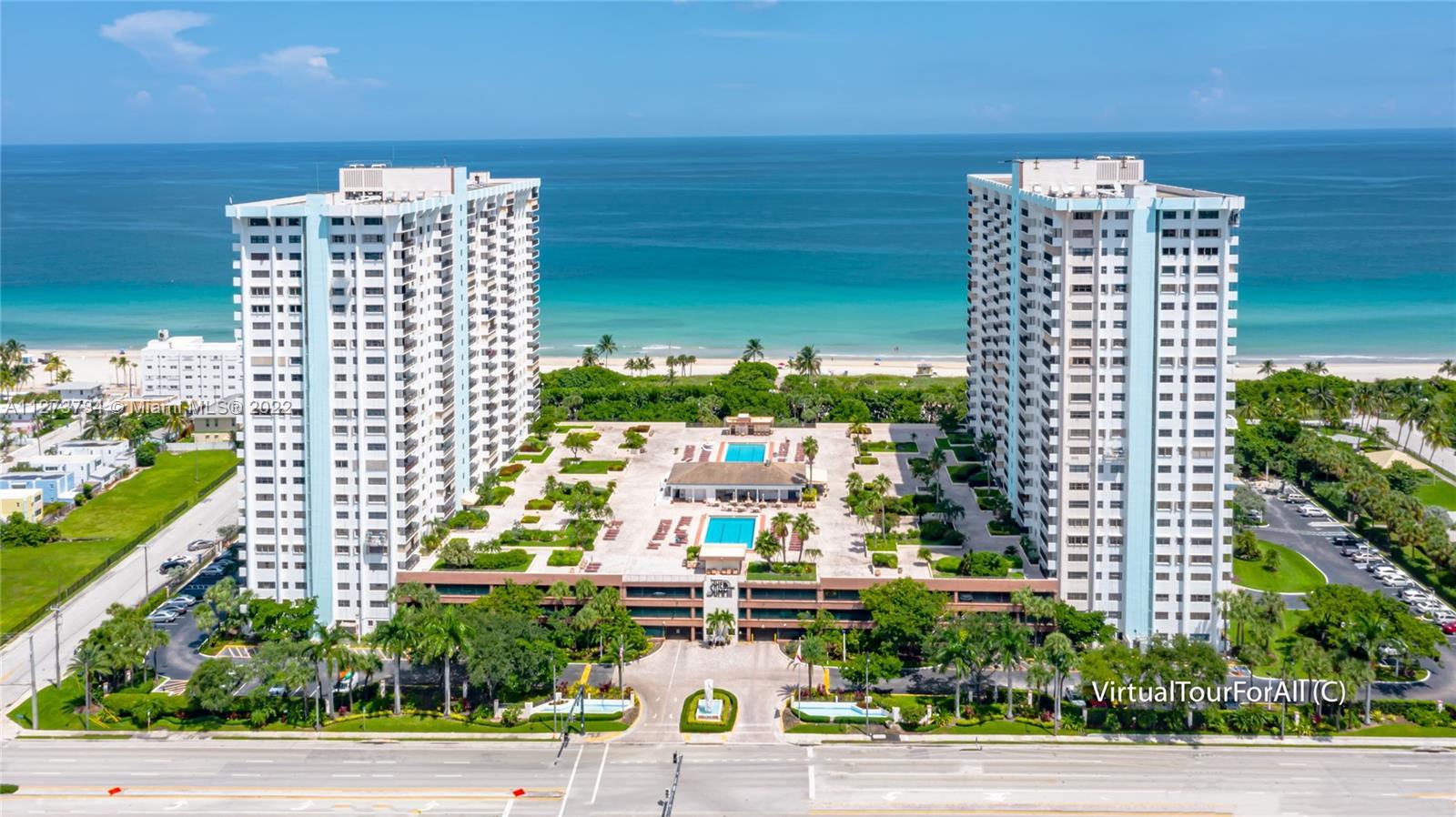 Breathtaking water views from every room in the Summit on Hollywood Beach.  Renovated condo SW corne