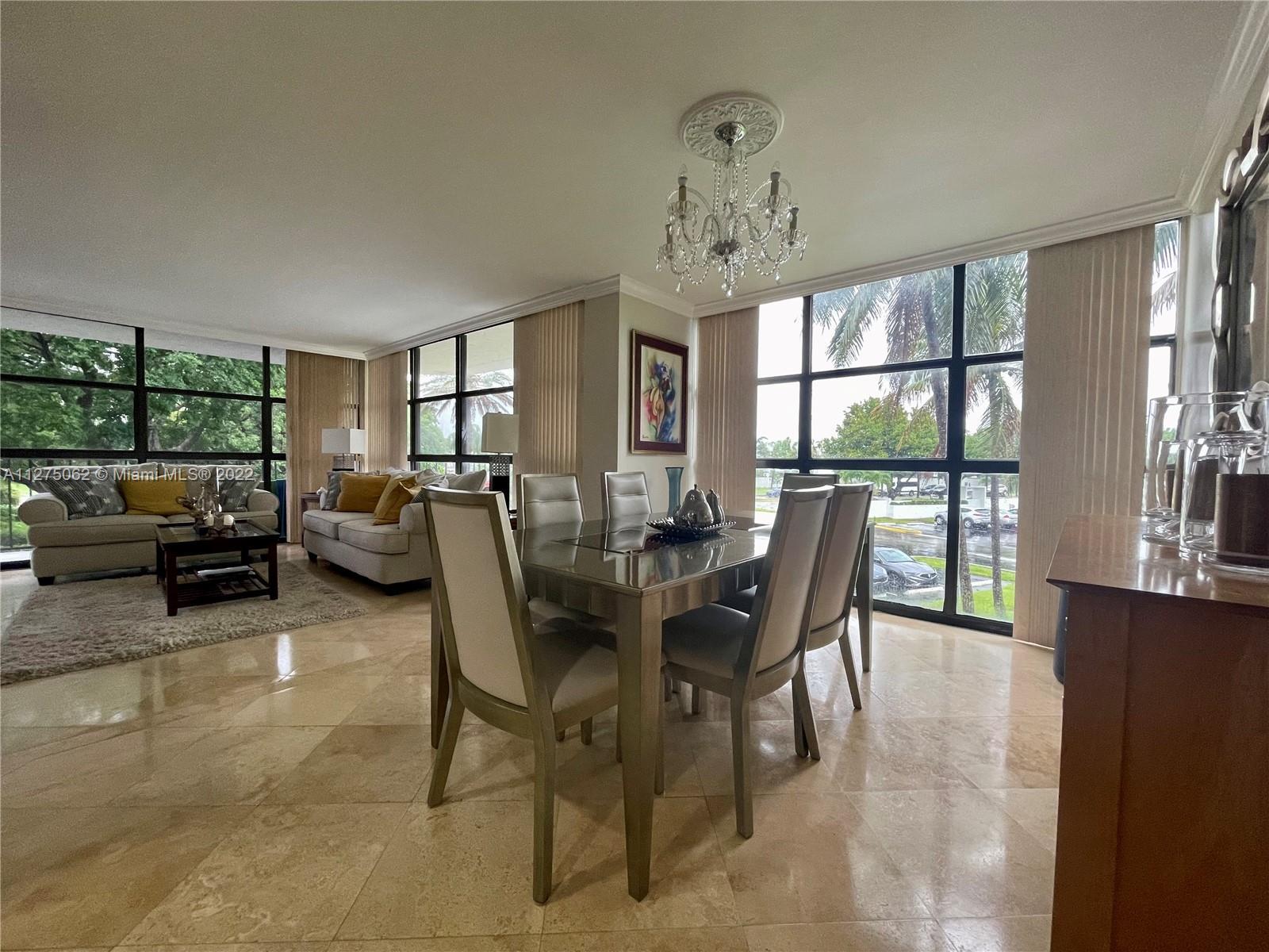 Beautiful Corner Unit 2 Bed, 2 Bath located on the intracoastal at Three Islands. Fully Furnished, f