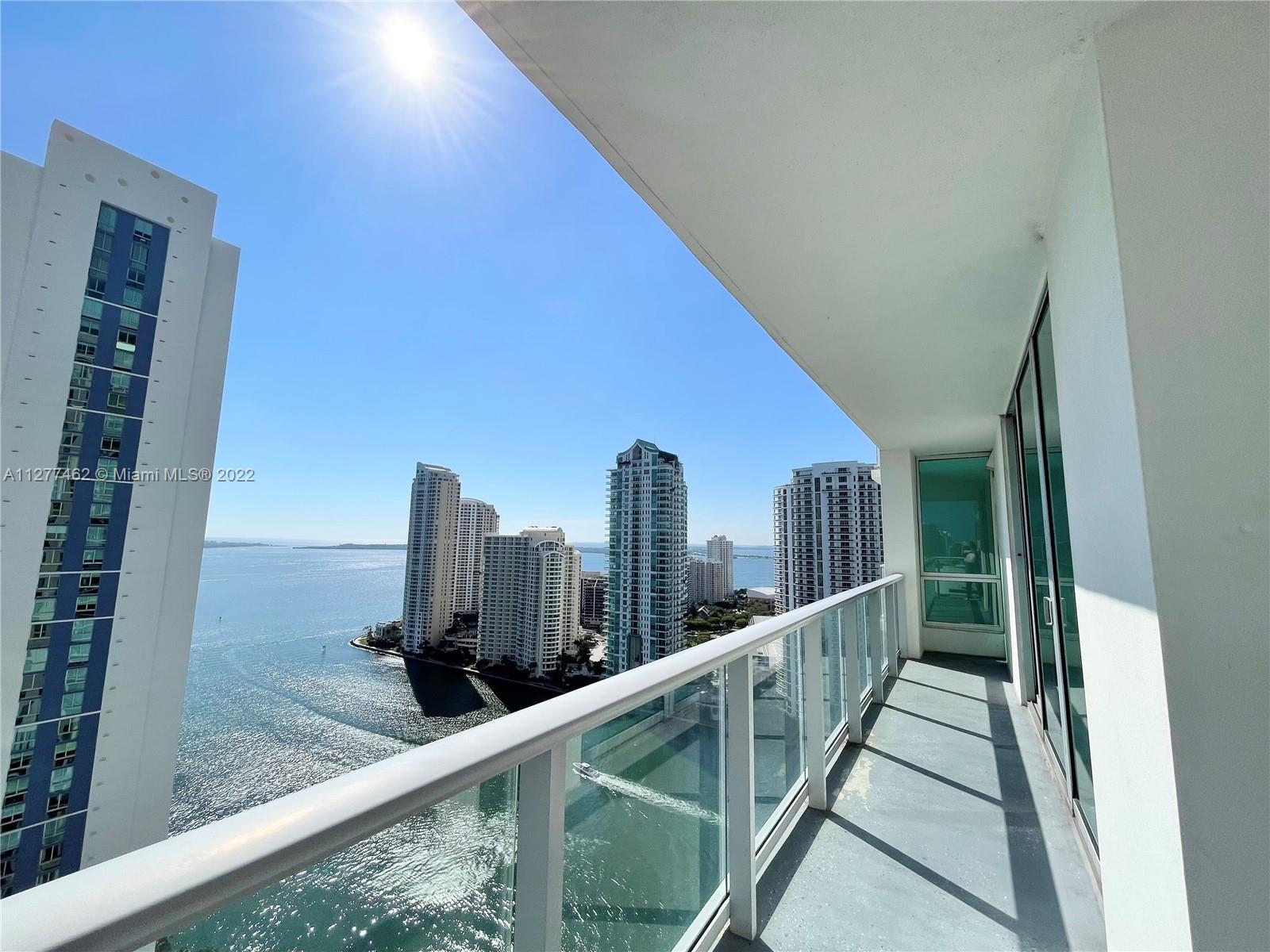 Corner Unit with fabulous water and city views from this spacious 2 Bedroom/2 Bath split plan. 2 ASS