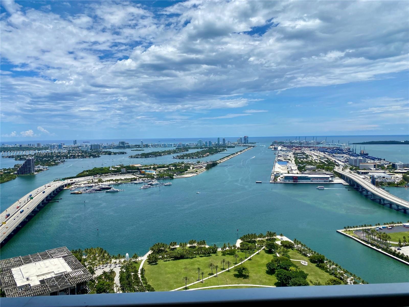 51st floor! Marquis Residences. Enjoy stunning views of Biscayne Bay, Miami Beach & The Atlantic Oce