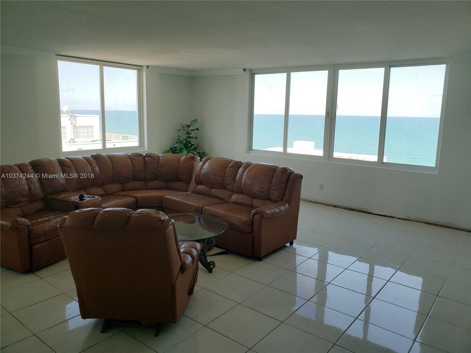 Spectacular Direct Ocean & Intracoastal views from this large 3 bedroom with the potential to a 4 Be