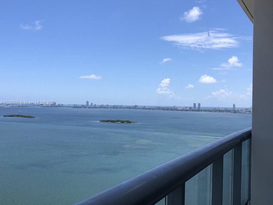Enjoy breathtaking views of Biscayne Bay from this 2/2.5 condo on the 31st floor. Newly renovated gu