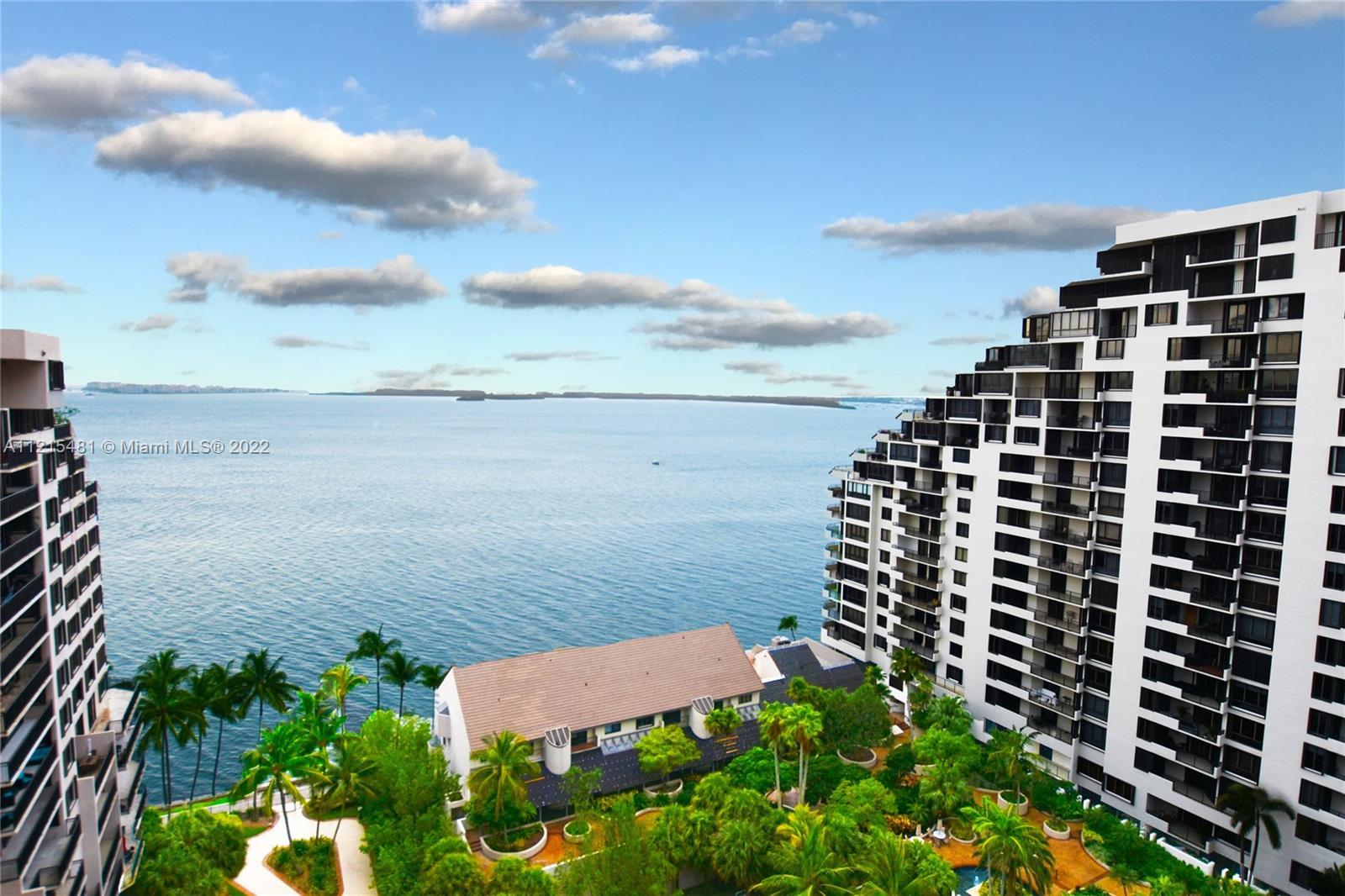 Island Penthouse with endless water views from this immaculate 2bed/2bath apartment on the gated isl