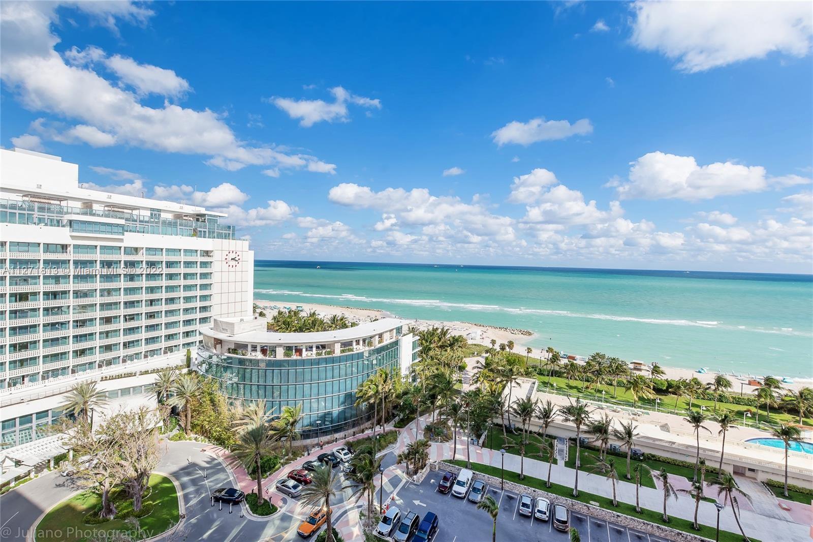 Updated high floor Direct Ocean 1 bed 1 bath with captivating views of Miami Beach! Located next to 