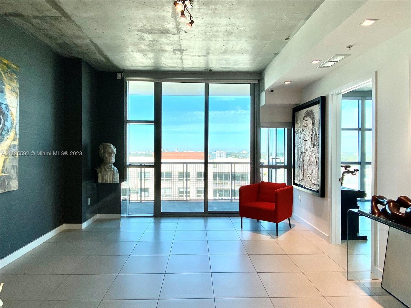 Great location for this spacious 1 bedroom, 1.5 bathrooms modern condo with beautiful city and sunse