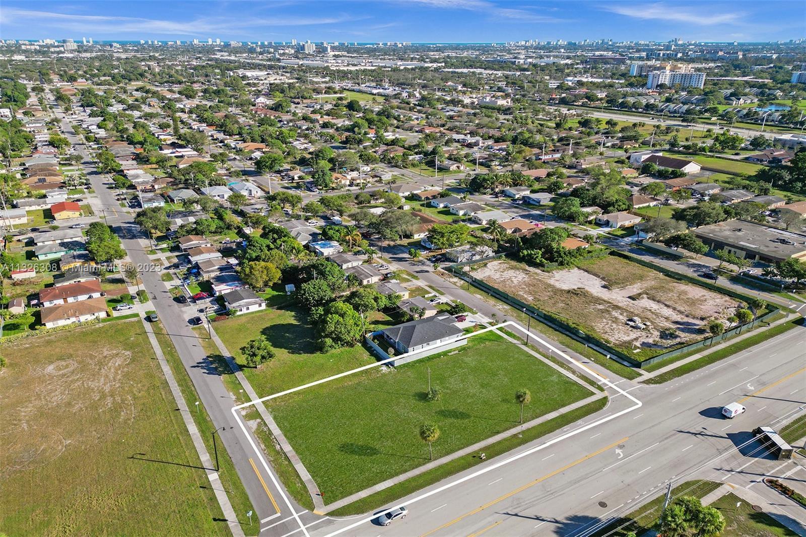 Great piece of developable land located on a major roadway zoned for commercial use in Pompano Beach