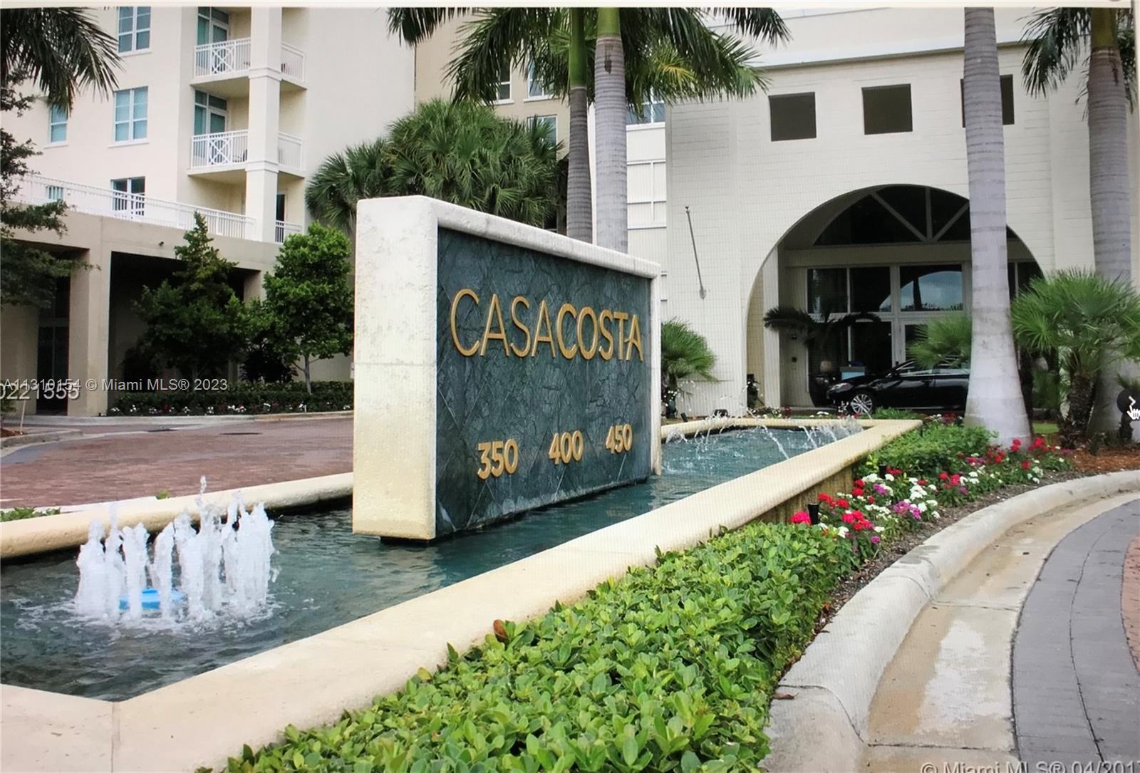NICE 2/2 FOR SALE AT CASA COSTA. TROPICALLY LANDSCAPED COMPLEX,WTH OLYMPIC-LENGTH LAP POOL; WHIRLPOO
