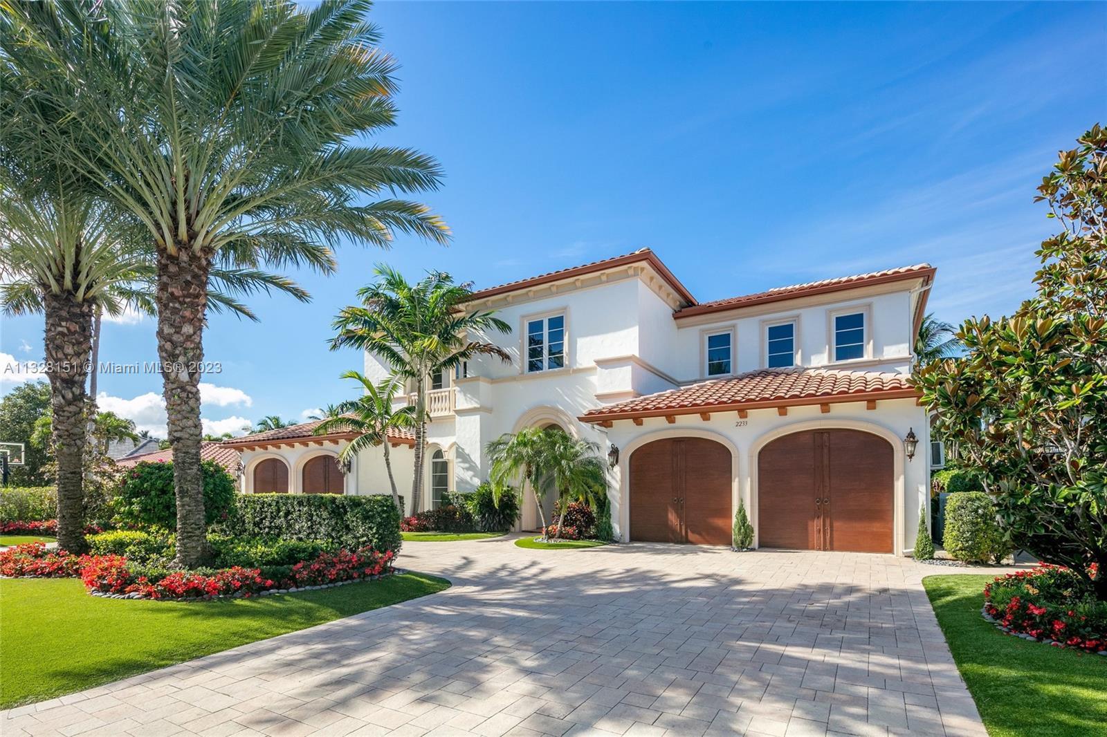 First Time on the Market! Stunning Mizner inspired Mediterranean home designed by renowned Architect