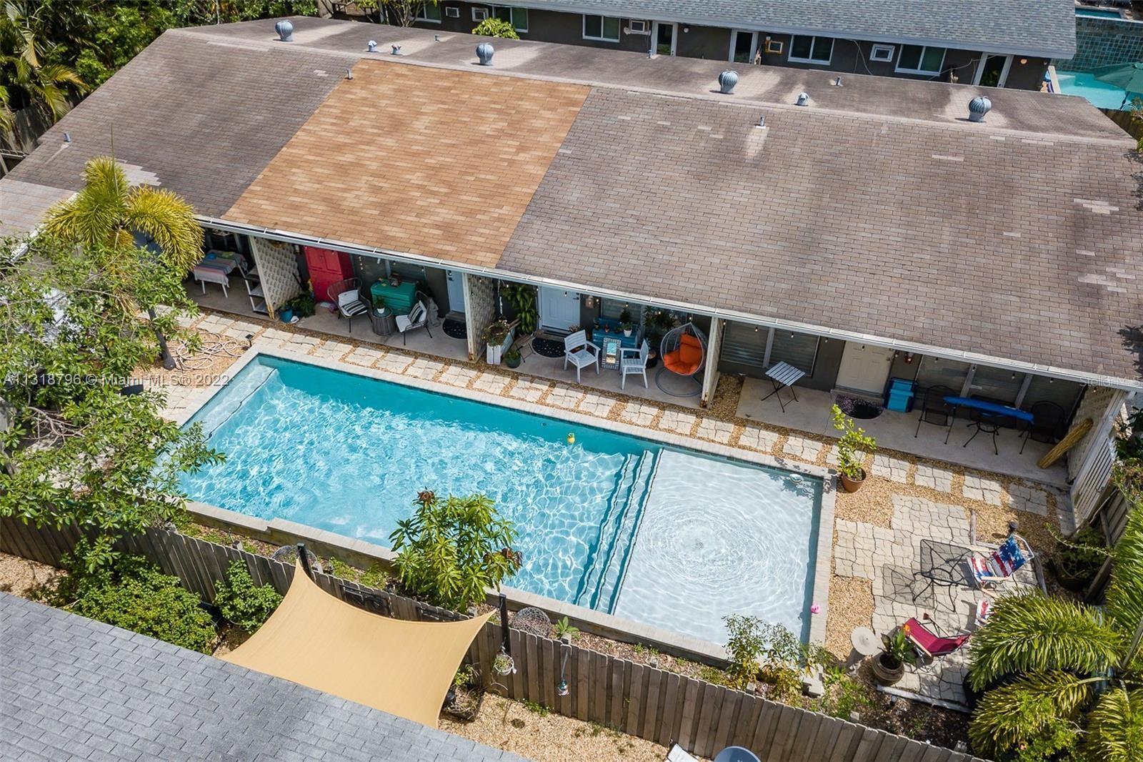 Amazing 4-plex opportunity complete with a community pool. Each unit has a front patio, overlooking 