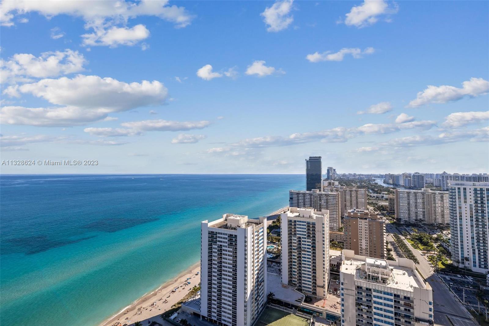 Majestic unobstructed views of sunrise, sunset, ocean, intracoastal, to as far as South Beach from t