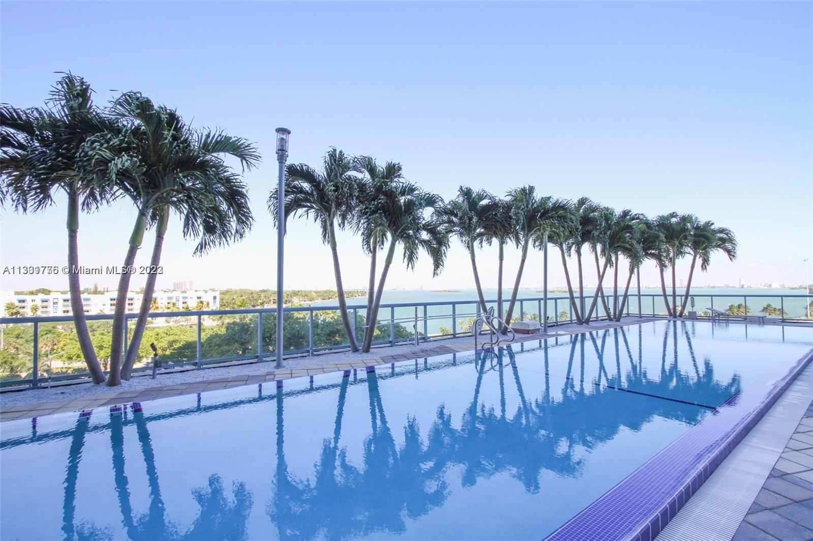 Spacious unit with magnificent views of Biscayne Bay. Unit features marble floors, built -in closet 