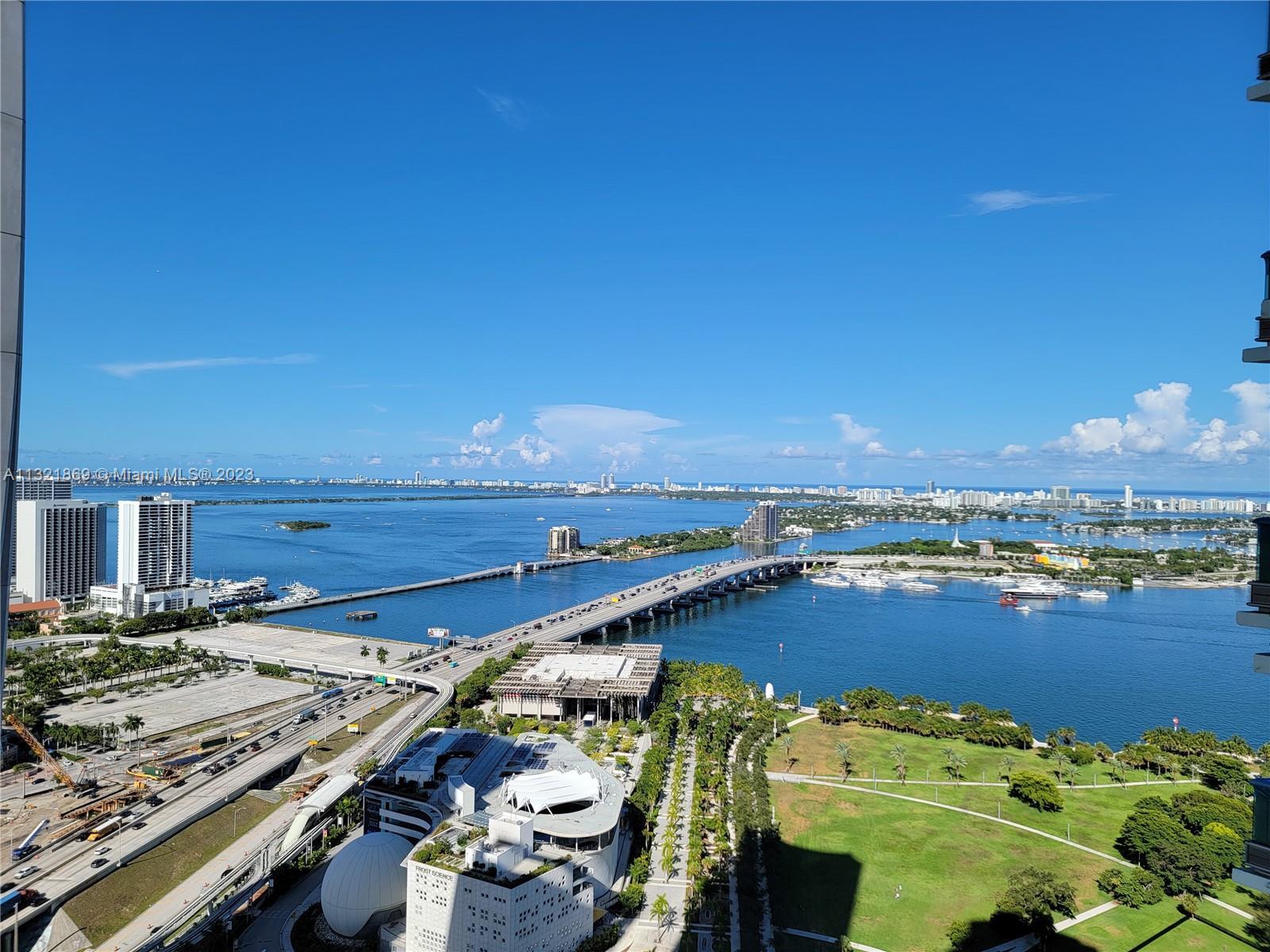 Relax and enjoy the view. Perched atop the 41st floor on Biscayne Bay sits this beautiful 2-Bedroom,