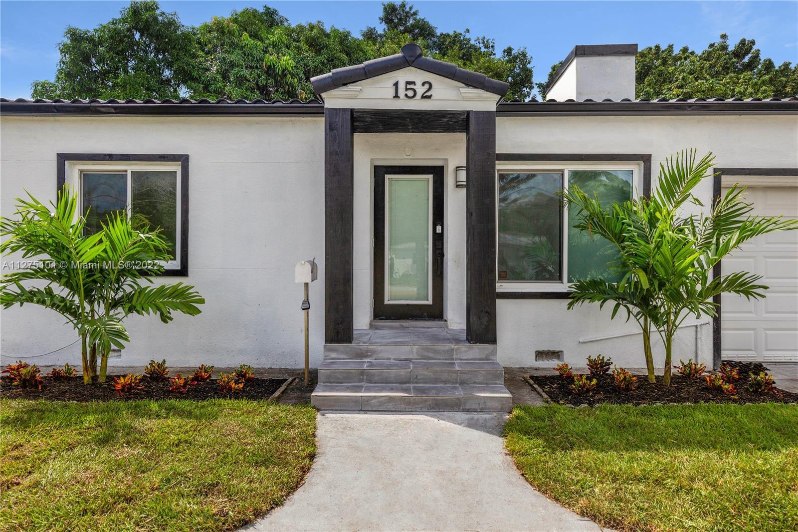 Remodeled Charming 3/2 Miami Shores Single Family Home with Impact Windows all over, lush landscapin