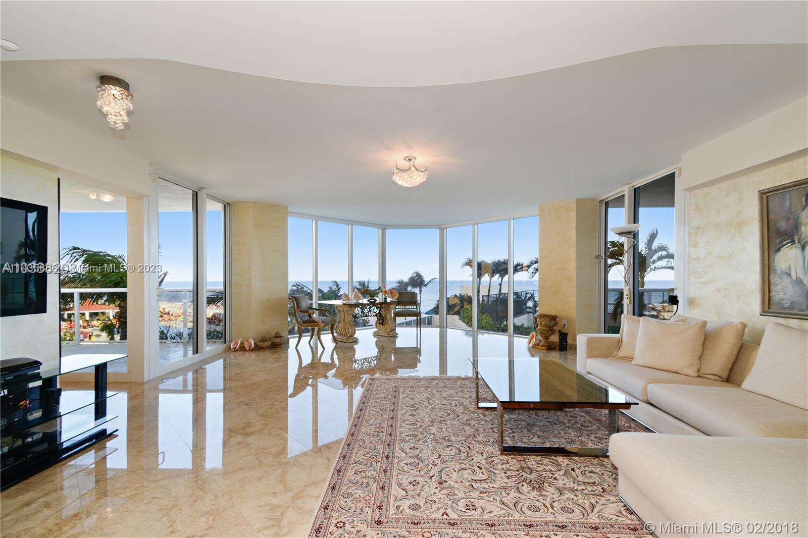 Ocean Front PANORAMIC VIEW CORNER RESIDENCE.  PRISTINE 3/br/4.5 bath with large walk-in closets, 266