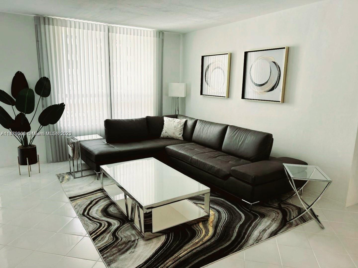 Beautifully furnished and very spacious 2bed/2baths condo in the exclusive Bal Harbor. Right on the 