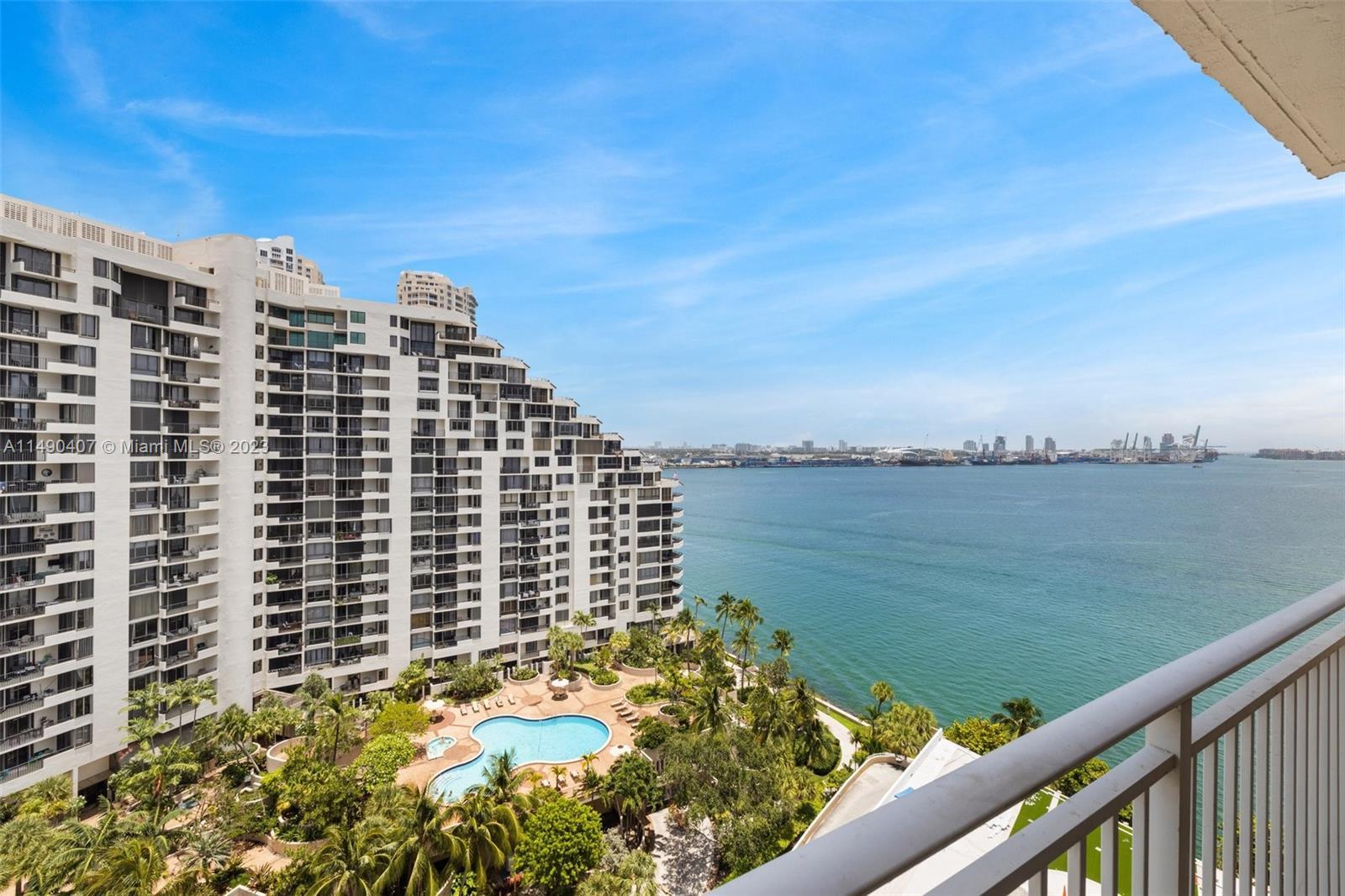 Magnificent 2bed/2bath condo with beautiful bay and city views at Brickell Key! Completely renovated