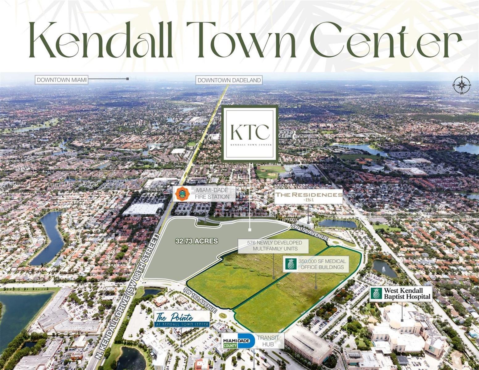 Kendall Town Center (KTC) is the last remaining sizable commercial parcel in Miami suitable for a ma