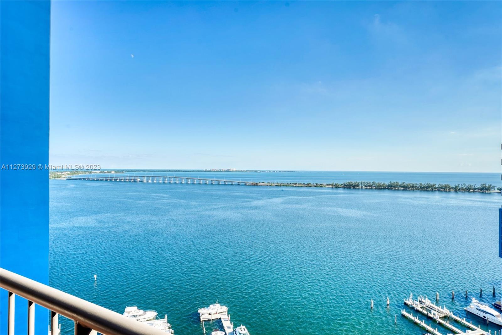 Spectacular bay and city views located in the heart of Old Brickell. Upgraded 2 bedroom 2 bath with 