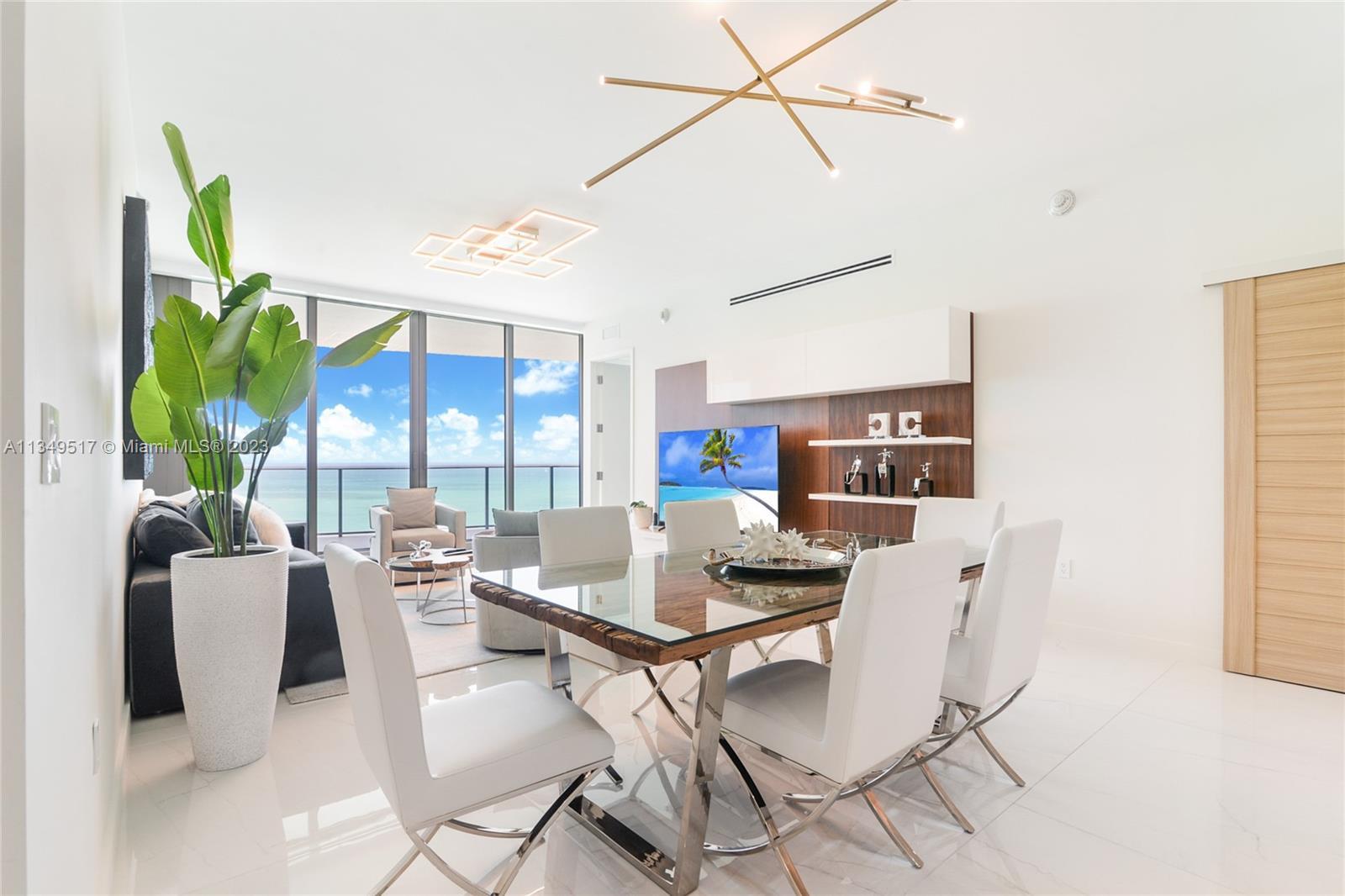 Spectacular “tun key” fully furnished residence in The Ritz-Carlton in Sunny Isles Beach. Direct oce