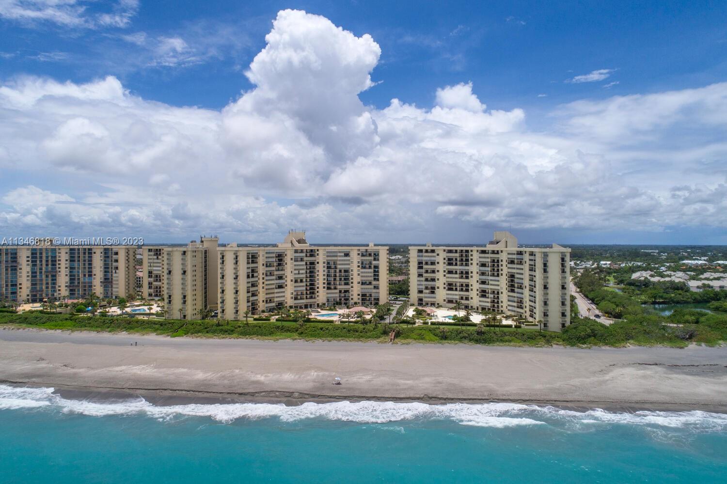 Breathtaking views from this 11th floor oceanfront residence stretch from Jupiter Inlet to the night
