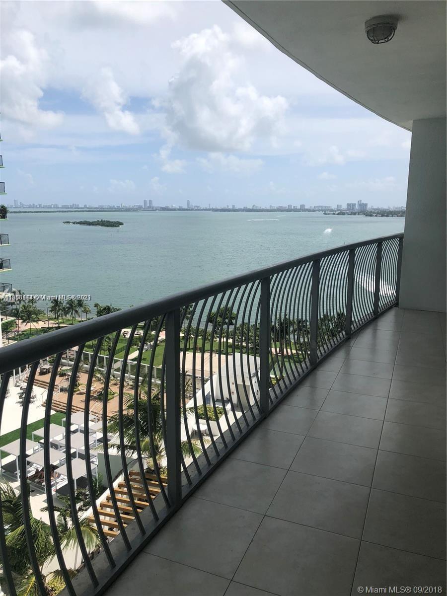 Beautiful unit at the Opera Tower, enjoy the bay views from this 1/1 furnished unit with marble floo