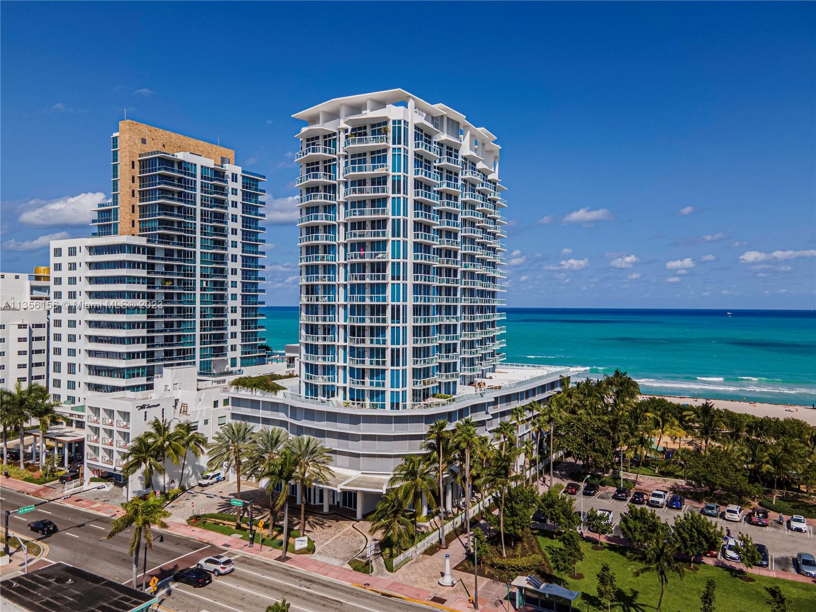 Bel Aire On the Ocean - luxury oceanfront condo unit with views of the ocean through its floor-to-ce