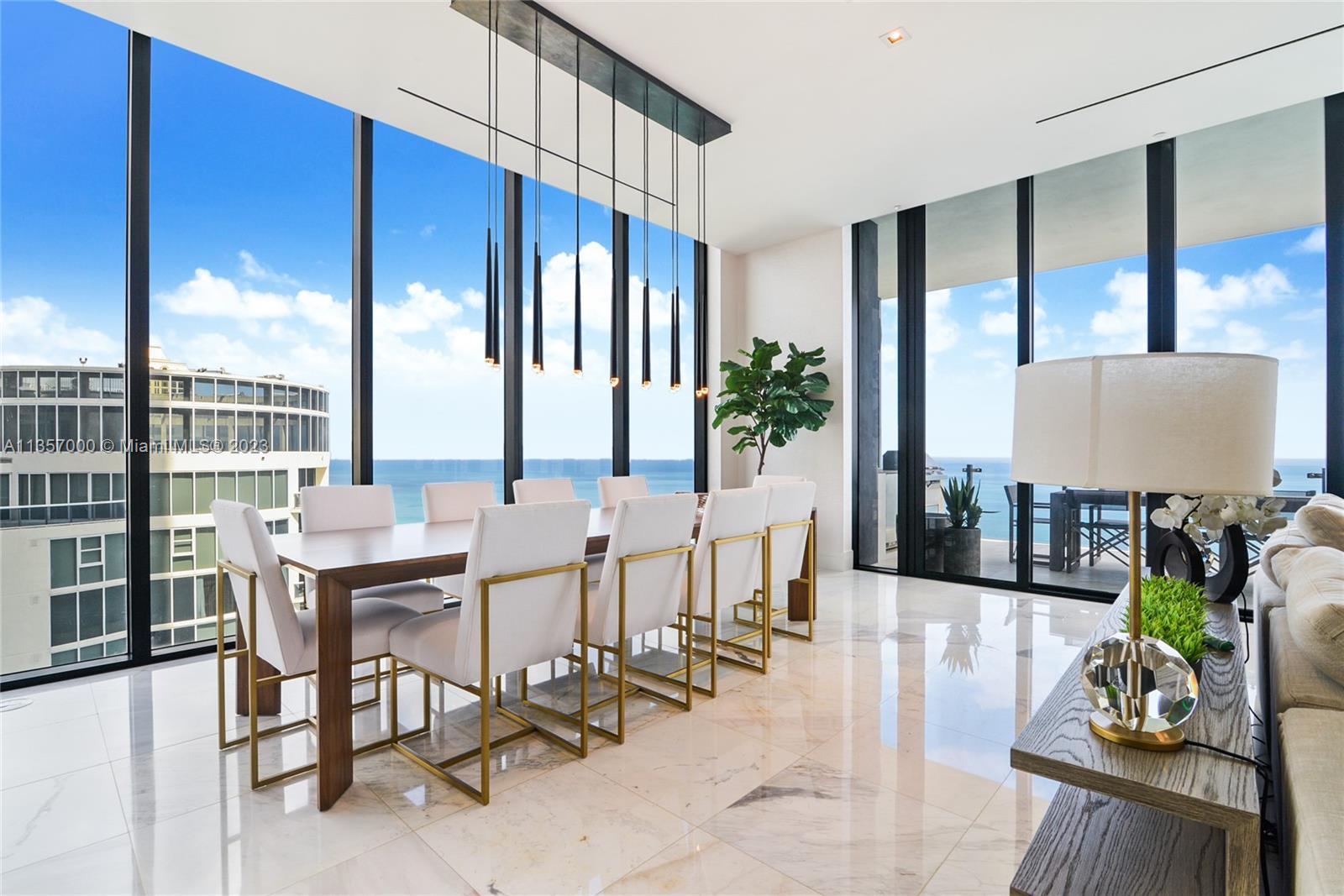 Amazing direct ocean views apartment in Muse Sunny isles Beach. 3 Bed, 3.5 bath +12' ceilings and fl