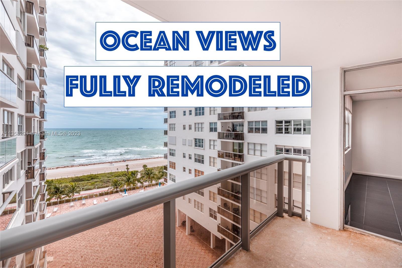Amazing ocean views from this bright and spacious condo!!! This unit is in the heart of Miami Beach 