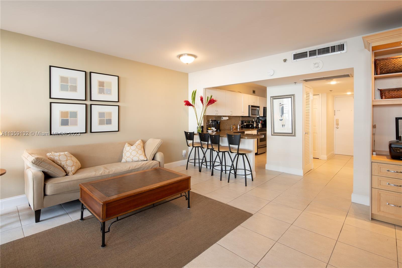 Fully remodeled studio with balcony and partial ocean views located on Miami Beach's Lincoln Road. E