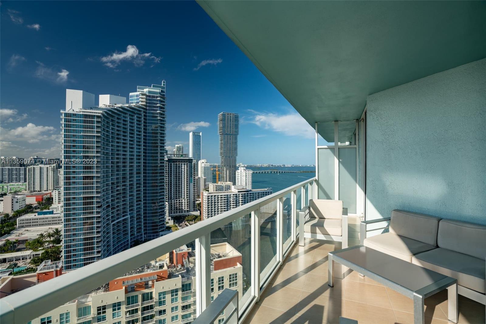 Spectacular FULLY REMODELED 2 Bed and 2.5 Bath unit with wrap around oversized balcony featuring bay