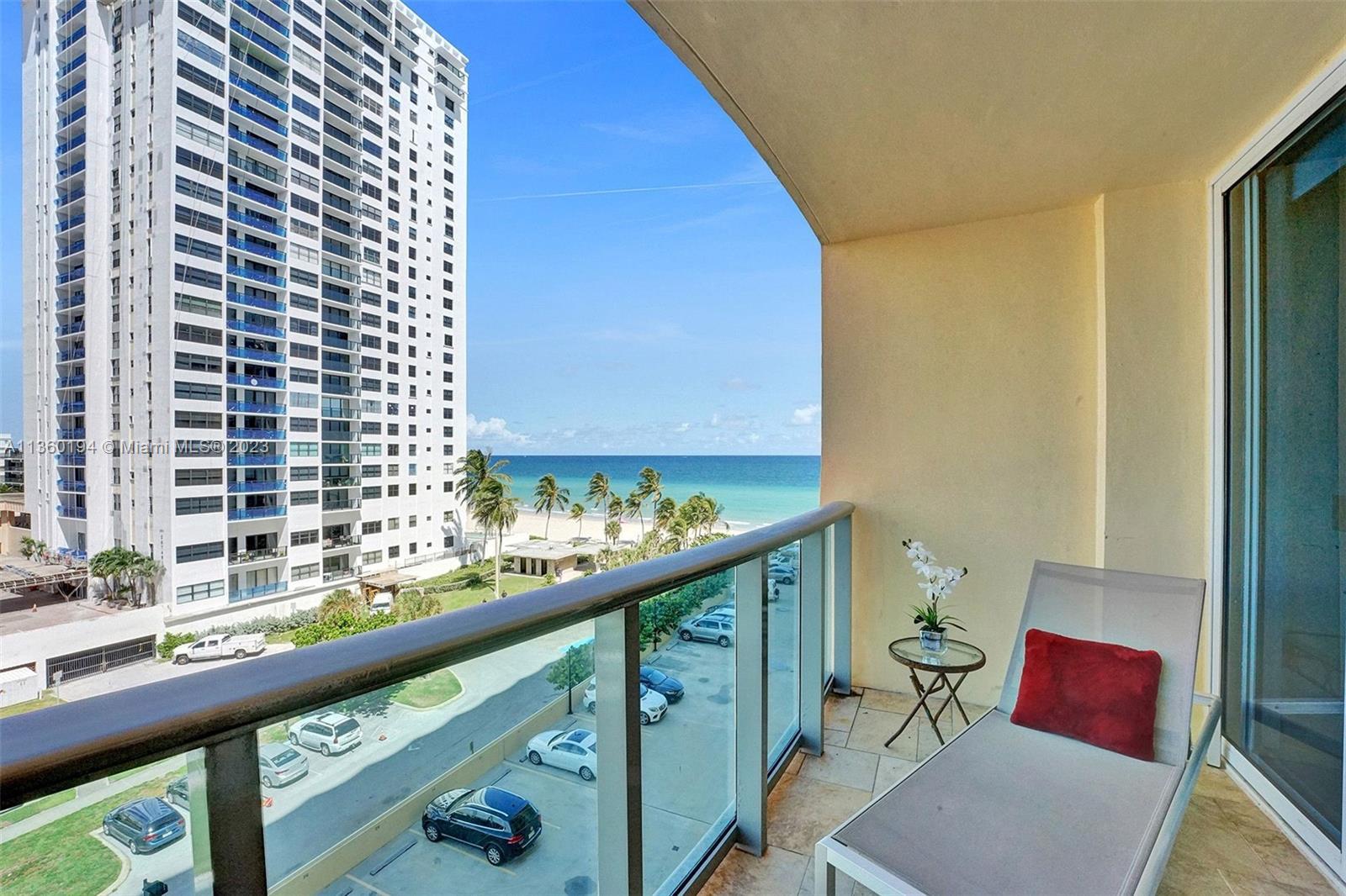 Enjoy ocean views from this 1 bedroom condo on the Beach. Tile floors t, fully furnished and equippe