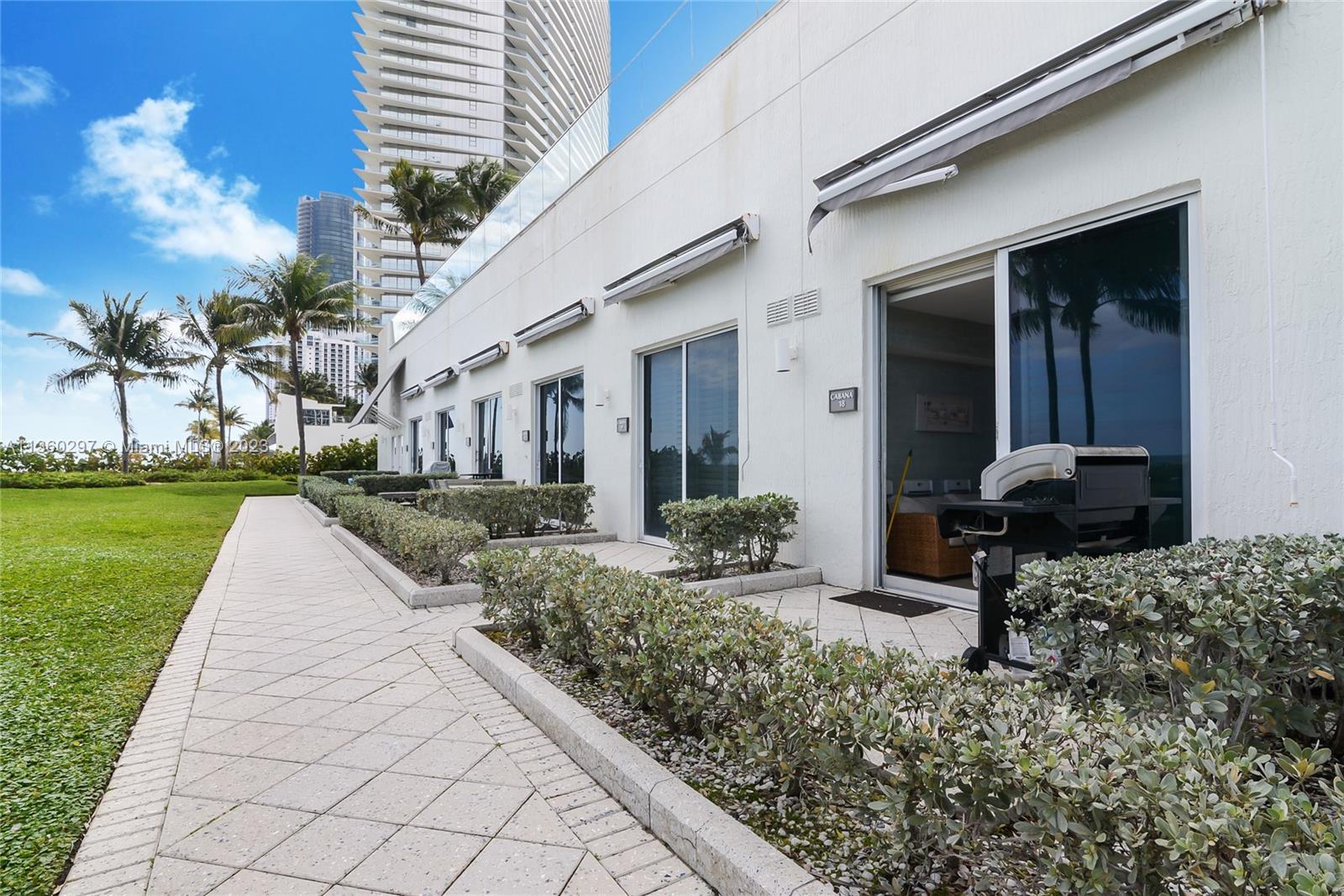 Ocean Two Condo located in Sunny Isles Beach, Private Beach Cabana offered for sale. Recently renova