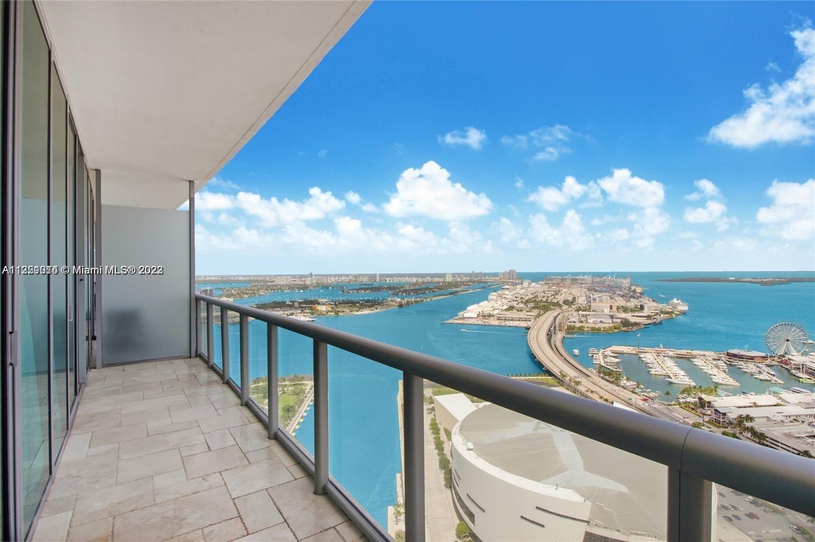 A fantastic unit with stunning and unique direct views of Biscayne Bay. This unit features 2 bedroom